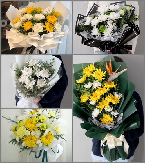 广东揭阳市普宁市大坝镇平林村白事花束代送